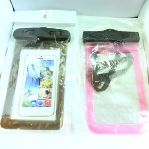 2x Waterproof pouch bags